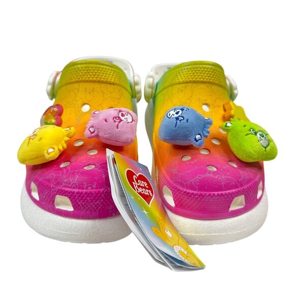 Crocs Classic Crush Clog Care Bears 'Rainbow' M Size 6/W Size 8 (210103-100) - Picture 5 of 9